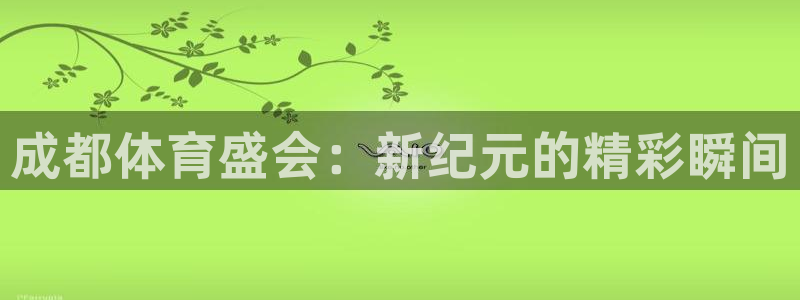 杏悦2体育注册登录入口：成都体育盛会：新纪元的精彩瞬间